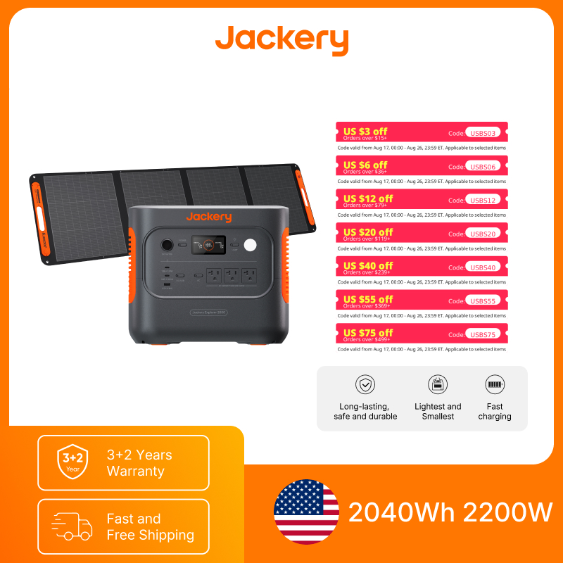 Power Outdoor Jackery - Station d'alimentation portable Jackery Explorer 2000v2