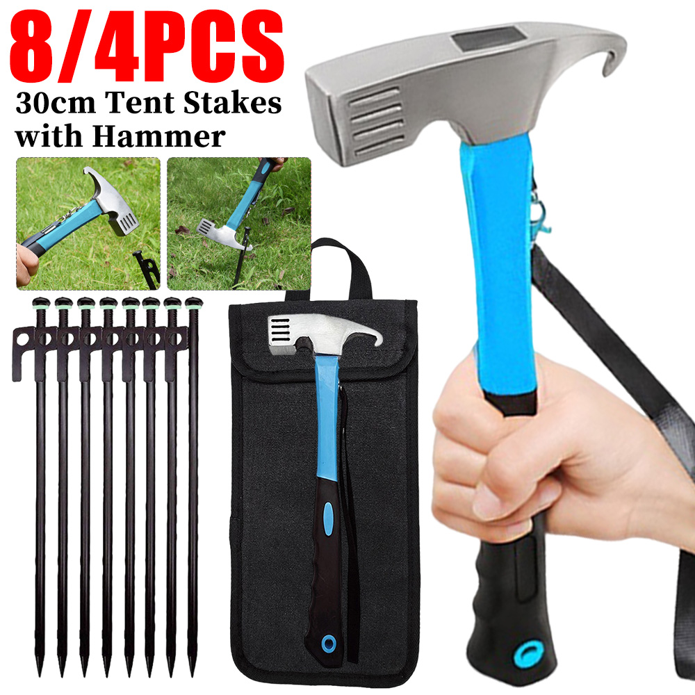 Outdoor Power Stake - Piquets et marteau pour tente de