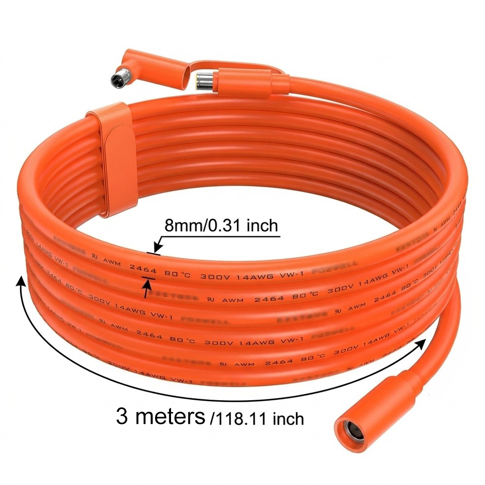 Power Outdoor Jackery - Câble d'extension solaire 10FT 14AWG avec