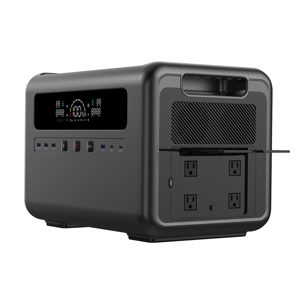 Power Outdoor - Générateur solaire 2400W, station d'alimentation portable