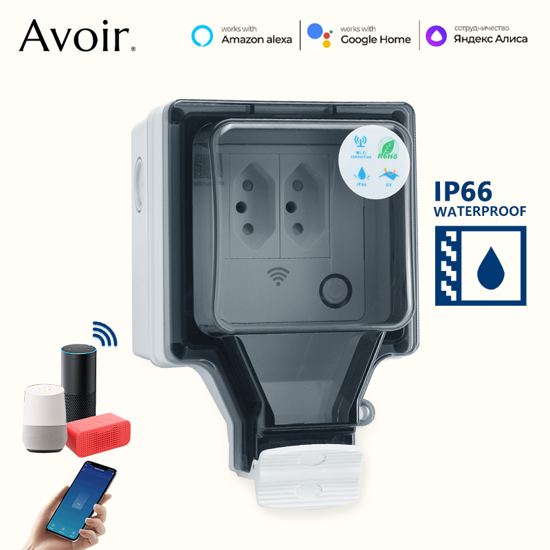 Outdoor Power Not Working - Avoir-Prise intelligente WiFi Tuya, IP66, extérieur,