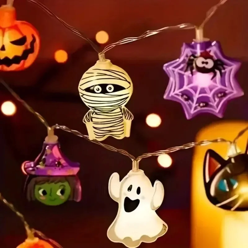 Outdoor Power Jack - Guirlande lumineuse LED pour fête d'Halloween,
