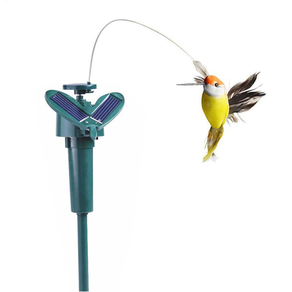 Outdoor Power Stake - Oiseau rotatif solaire, 1 pièce, colibri