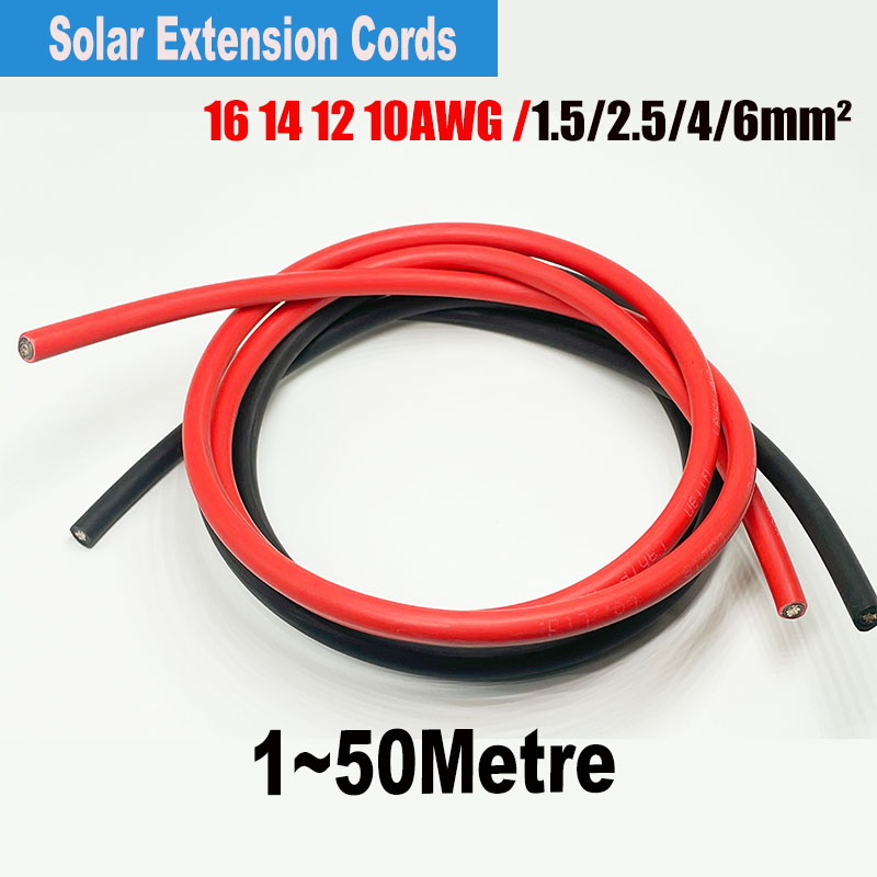 Outdoor Power Extension Cord - Fil de panneau solaire 16/14/12/10awg, fil