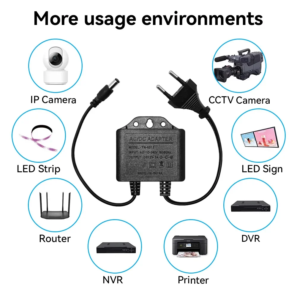 Adaptateur secteur DC12V 2A, p - Outdoor Power Adapter avis et prix