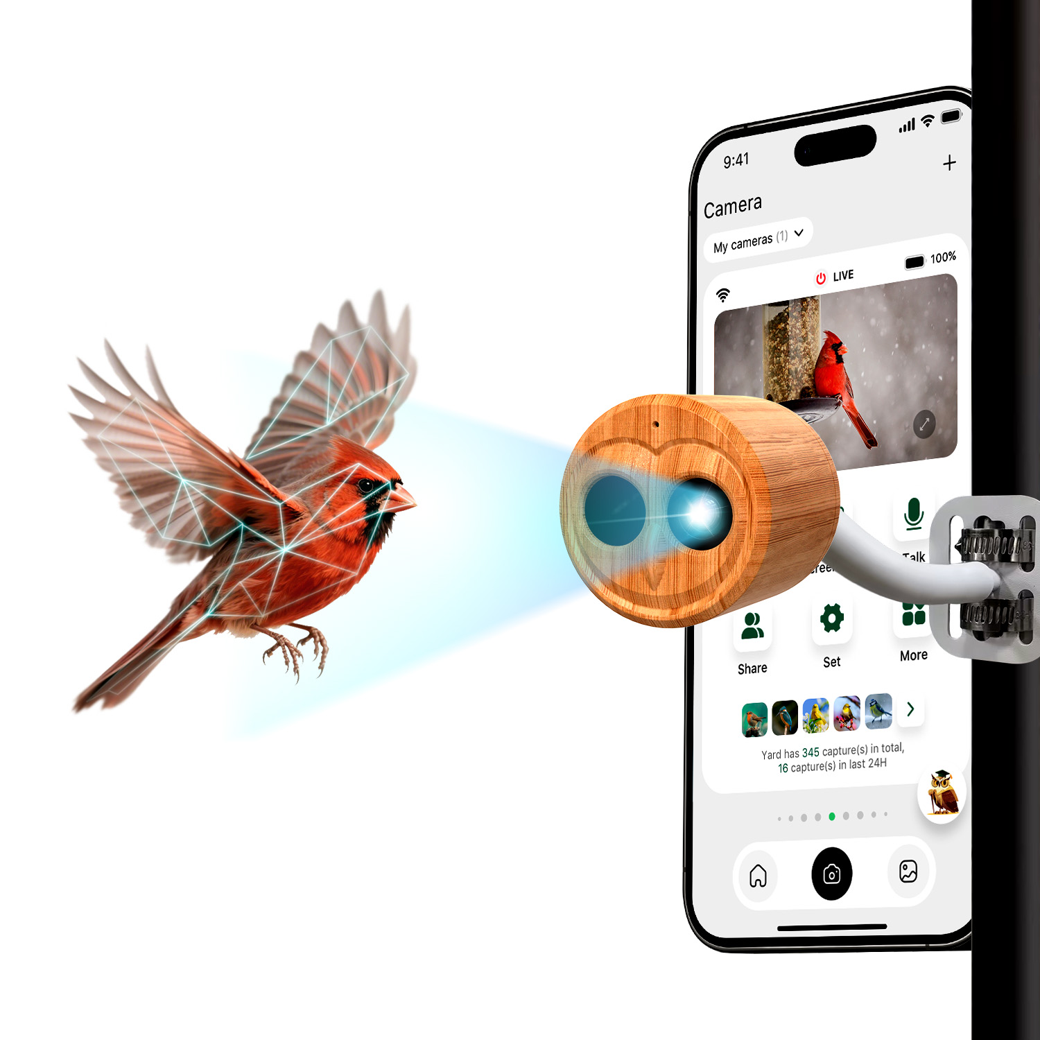 Mangeoire à oiseaux intelligen - Power Outdoor avis et prix