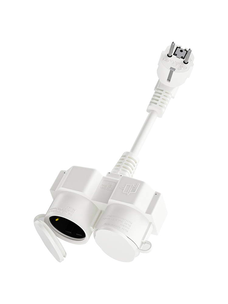 Rallonge électrique UE avec 2  - Outdoor Power Extension Cord avis et prix