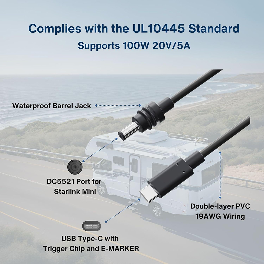 Câble d'alimentation USB C ver - Outdoor Power Jack avis et prix